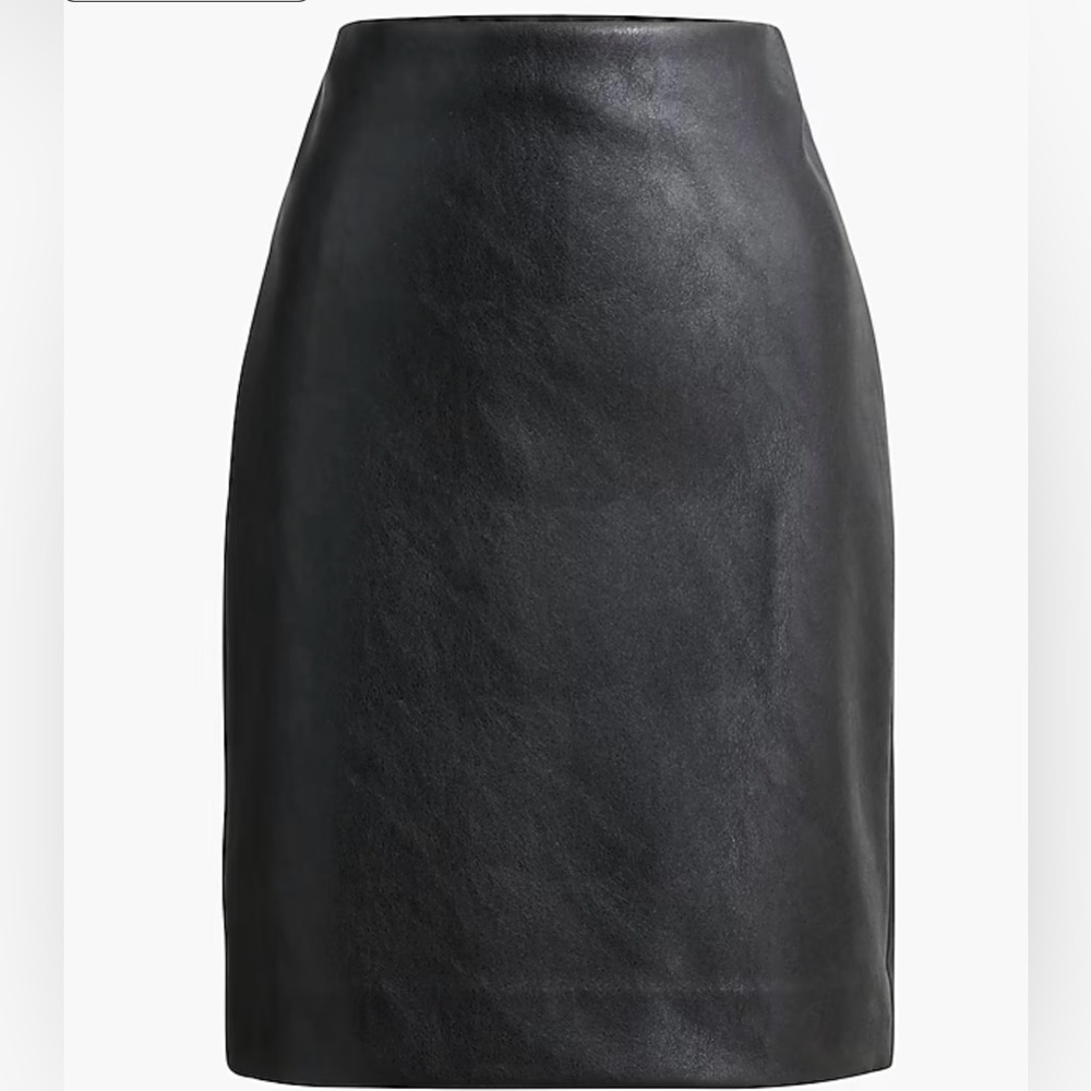 J crew faux leather skirt